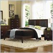 ADD TO YOUR SET: Coaster Tiffany Upholstered Platform Bed in Deep Brown Finish