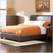Coaster Tamara Faux Leather Upholstered Bed in Walnut Finish