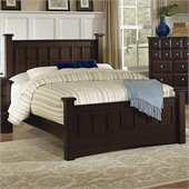 Coaster Harbor Panel Post Bed in Cappuccino Finish