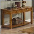 ADD TO YOUR SET: Coaster Woodside Sofa Table with Drawers and Shelf in Light Brown