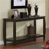 Coaster Marina Sofa Table with 1 Shelf in Cappuccino Finish