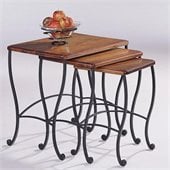 Coaster 5423 3 Piece Nesting Table Set in rustic Oak