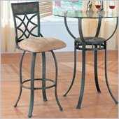 Coaster 29 Inch Metal Bar Stool in Black
