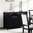 ADD TO YOUR SET: Coaster Lexton Buffet Server with Drawer and Door Storage in Black Finish