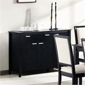 Coaster Lexton Buffet Server with Drawer and Door Storage in Black Finish