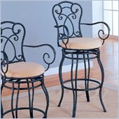 Coaster 29 Inch Metal Bar Stool in Black