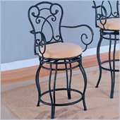 Coaster 24 Inch Metal Bar Stool in Black