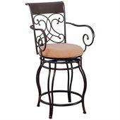 Coaster 24 Inch Metal Bar Stool in Brown