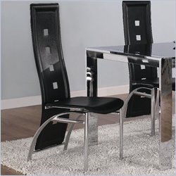 Coaster Broward Dining Side Chair with Bonded Leather Seats