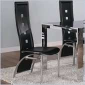 Coaster Broward Dining Side Chair with Bonded Leather Seats