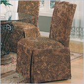 Coaster Slauson Upholstered Parson Chair in Green Floral
