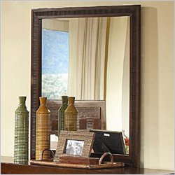 Coaster Resin Vertical Landscape Mirror in Warm Medium Brown Finish