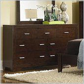 Coaster Tiffany 7 Drawer Dresser in Deep Brown Finish
