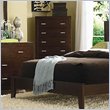 ADD TO YOUR SET: Coaster Tiffany Drawer Chest in Deep Brown Finish