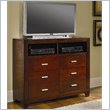 ADD TO YOUR SET: Coaster Tiffany Tiffany Media Storage Chest in Deep Brown Finish