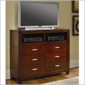 Coaster Tiffany Tiffany Media Storage Chest in Deep Brown Finish