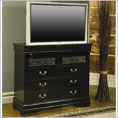 Coaster Saint Laurent Louis Philippe Style Media Chest in Black