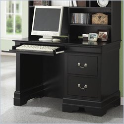 Coaster Saint Laurent Single Pedestal Computer Desk in Black