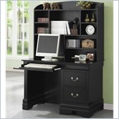 Coaster Saint Laurent Single Pedestal Computer Desk with Hutch