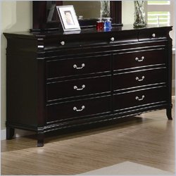 Coaster Manhattan Dresser with 9 Drawers in Dark Espresso Finish
