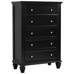 Coaster Sandy Beach Chest in Black finish