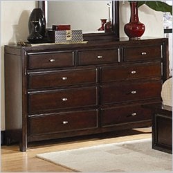Coaster Nadine 11 Drawer Dresser in Warm Brown Finish