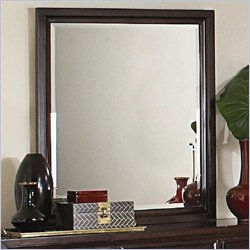 Coaster Nadine Landscape Beveled Mirror in Warm Brown Finish