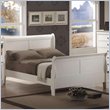 ADD TO YOUR SET: Coaster Saint Laurent Sleigh Bed in White Finish