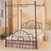Coaster Wrought Iron Sunburst Canopy Bed w/ Bed Frame