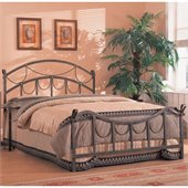 Coaster Whittier Queen Iron Bed in Antique Brass Metal Finish