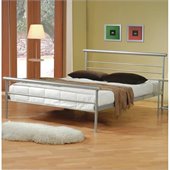Coaster Stoney Creek Queen Iron Bed in Silver Metal Finish