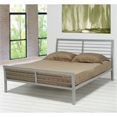 Coaster Stoney Creek Queen Iron Metal Bed in Silver Finish