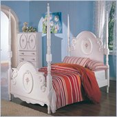 Coaster Sophie Poster Bed in White Finish