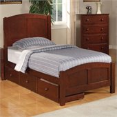 Coaster Parker Twin Panel Bed in Deep Dark Cappuccino Finish