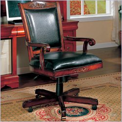 Coaster Office Chairs Traditional Faux Leather Office Task Chair