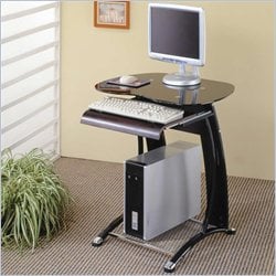 Coaster Desks Computer Desk with Keyboard Tray in Black