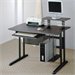 Coaster Desks Black Computer Desk w/ Keyboard Tray & Computer Storage