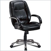 Coaster Office Chairs Faux Leather Office Task Chair in Black