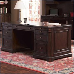 Coaster Cherry Valley Traditional Double Pedestal Computer Desk