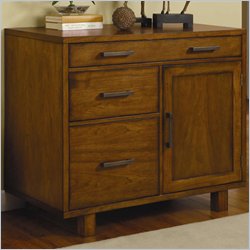 Coaster Desks Office Unit w Computer File Storage in Brown Furniture Office Desks Computer Desks Coaster 365889