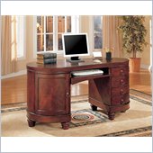 Coaster Desks Kidney Shaped Double Pedestal Computer Desk