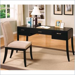 Coaster Jamesburg Contemporary Table Desk and Chair Set in Cappuccino