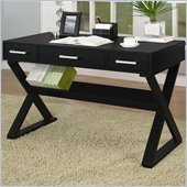 Coaster Desks Desk With Three Drawers in Black