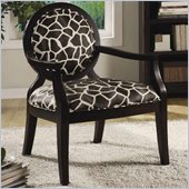 Coaster Accent Seating Louis Style Giraffe Print Accent Chair