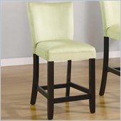 Coaster Bloomfield 24 Microfiber Bar Stool in Light Green 