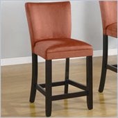 Coaster Bloomfield 24 Microfiber Bar Stool in Terracotta
