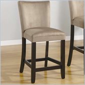 Coaster Bloomfield 24 Microfiber Bar Stool in Taupe