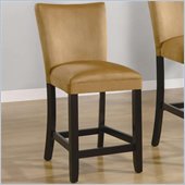 Coaster Bloomfield 24 Microfiber Bar Stool in Gold Ochre