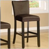 Coaster Bloomfield 29 Microfiber Bar Stool in Chocolate