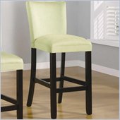 Coaster Bloomfield 29 Microfiber Bar Stool in Light Green